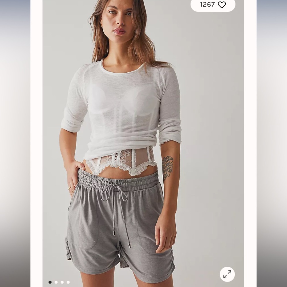 Free people intimately mix it up cozy shorts NWOT